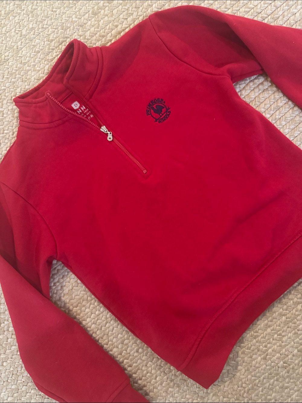 7 8Y Primrose Half‑Zip Kids Sweatshirt